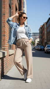 PANTALON LINO BEIGE