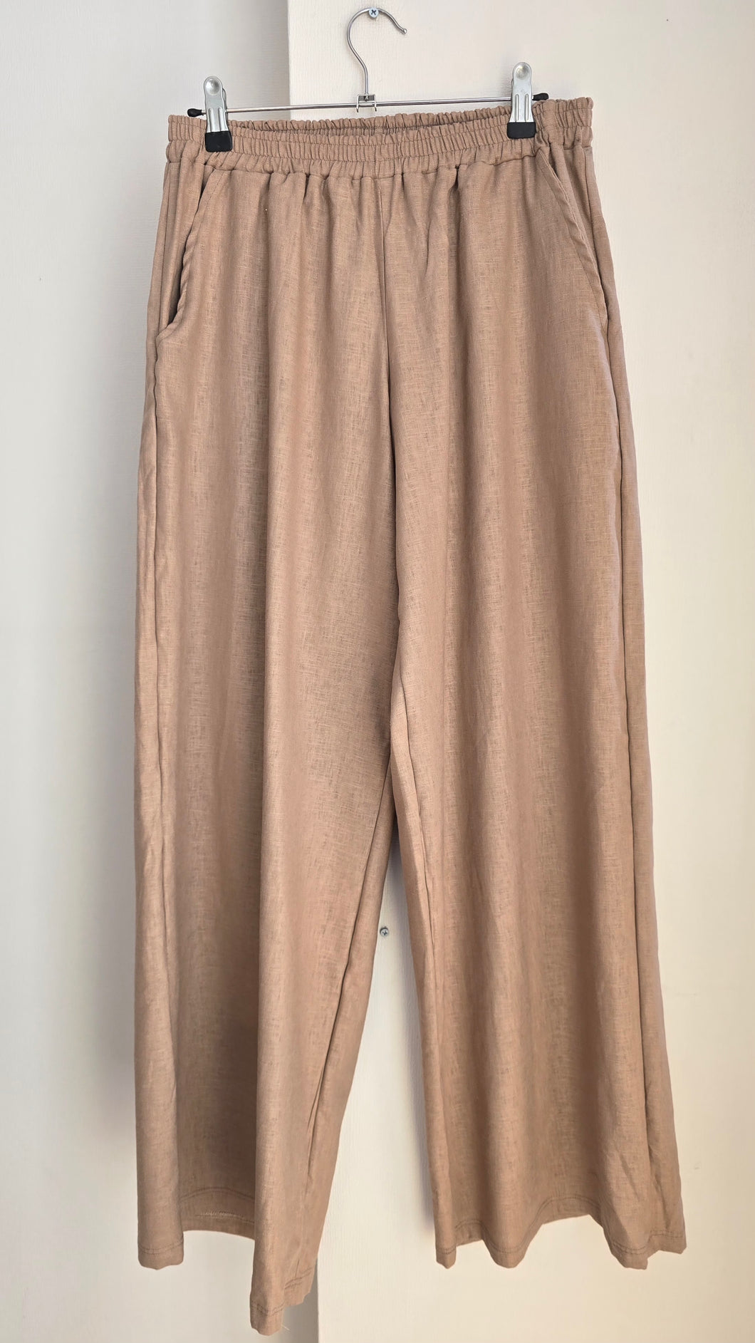 PANTALON LINO BEIGE