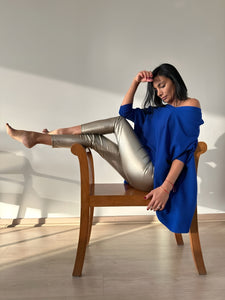 LEGGING CUERINA CROCO DORADA