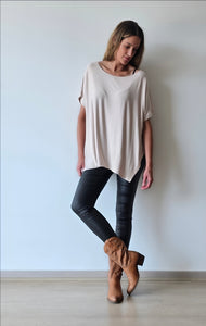 POLERA ALGODON MANGA CORTA