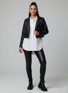 LEGGING CUERINA CROCO NEGRO