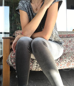 LEGGING TERCIOPELO GRIS