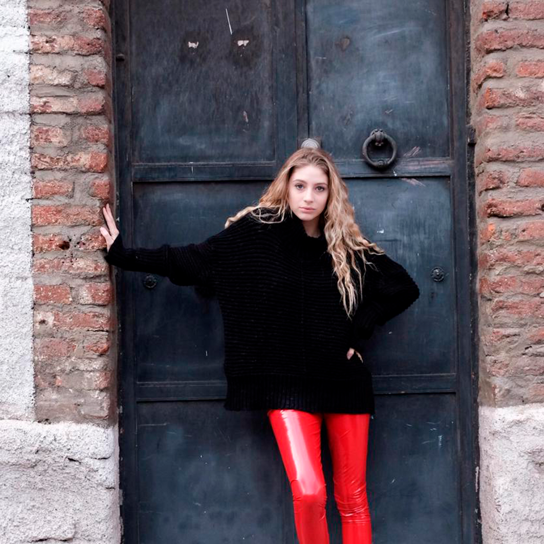 LEGGING LATEX ROJA